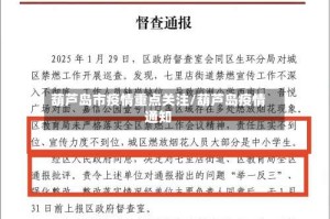 葫芦岛市疫情重点关注/葫芦岛疫情通知