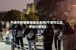宁波市疫情期间能出去吗(宁波可以正常出行的吗)