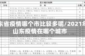 山东省疫情哪个市比较多呢/2021年山东疫情在哪个城市