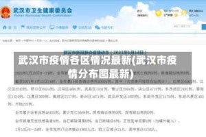 武汉市疫情各区情况最新(武汉市疫情分布图最新)