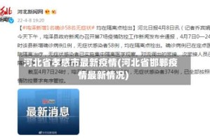 河北省孝感市最新疫情(河北省邯郸疫情最新情况)
